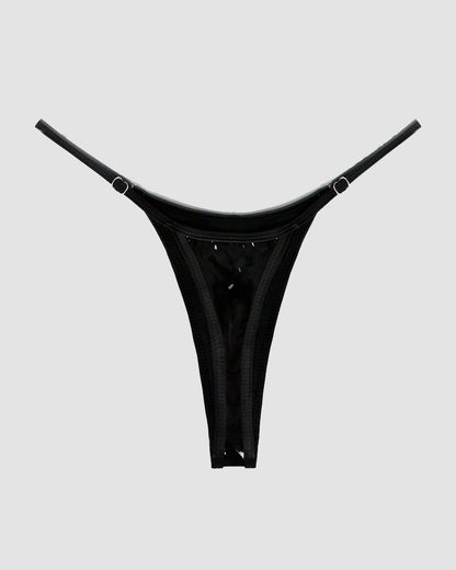 Riemchen-Tanga aus Leder