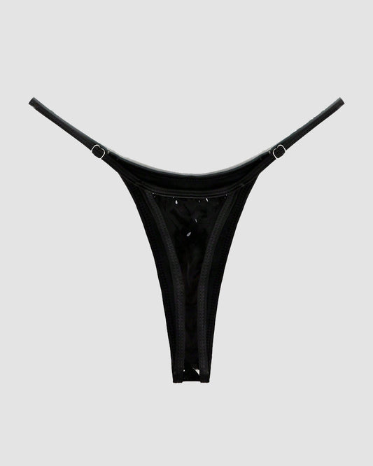 Riemchen-Tanga aus Leder