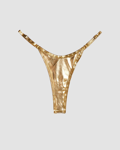 Riemchen-Tanga aus Leder