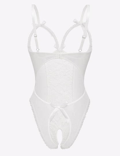 Bodysuit mit ausgeschnittenen Cups aus Spitze